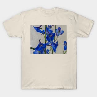 Blue delphinium flowers T-Shirt